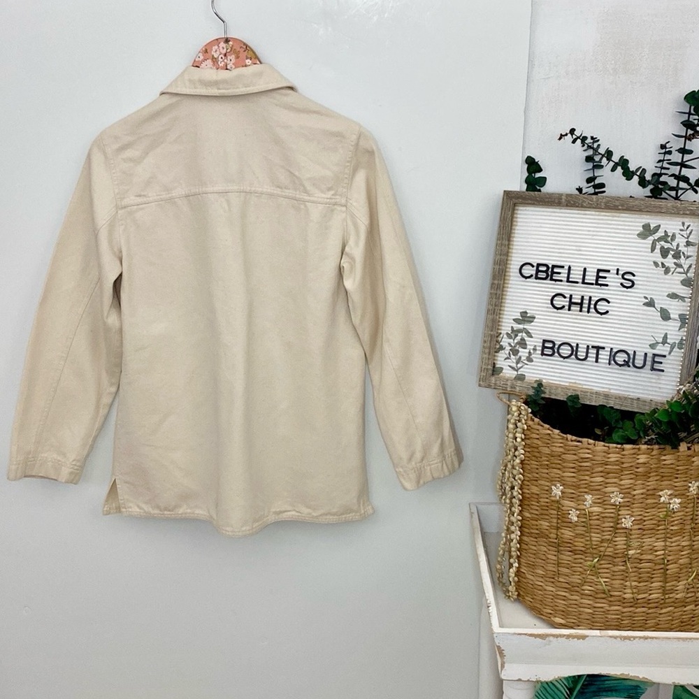 GAP Oatmeal Flecked Double Breasted Casual Blazer/Jacket Sz S - Picture 5 of 10